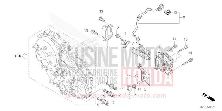 SOLENOIDE LINEAIRE von Forza 750 PEARL GLARE WHITE (NHB53) von 2023